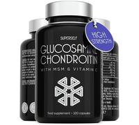 Glucosamine and Chondroitin High Strength 120 Capsules with MSM & Vitamin C