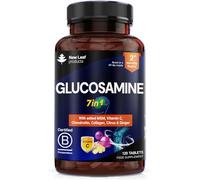 Glucosamine and Chondroitin High Strength 7-in-1 with MSM,Collagen,Vitamin C, Citrus & Ginger Joint Care Supplements for Men & Women - 120 Tablets