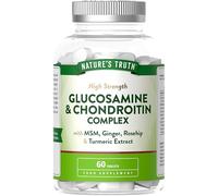 Nature's Truth Glucosamine and Chondroitin Complex - 60 Tablets - with Ginger, Turmeric Extract & Rosehip