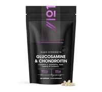 Glucosamine & Chondroitin Complex - 180 Capsules - with MSM, Boswellia, Rosehip, Ginger & Turmeric - Made from Pasture Raised, Grass-Fed Bovine - by Alpha01