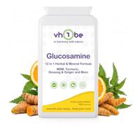 Glucosamine Complex Plus 12-in-1 - High Strength Glucosamine HCl with MSM, Turmeric, Rosehip, Sour Cherry & Vitamin C - 120 Capsules | Non-GMO | Plant-Based Vegan Supplement | Made in UK