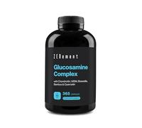 Glucosamine Complex with Chondroitin, MSM, Boswellia, Bamboo, Quercetin & Selenium - 365 Capsules, 6 Months Supply, Capsule Format - No Additives, Non-GMO - Zenement