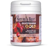 Glucosamine Gold | High Strength 1400mg 100% Plant-Based | 120 Tablets | All-in-one Formula with Phytodroitin™, Chondroitin, Ginger, rosehips and quercetin | Taste Free Tablets | Made in The UK
