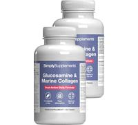 Glucosamine & Marine Collagen | Dual-Action Formula | 240 Fast Absorption Tablets = Up to 8 Months’ Supply | Marine Sourced | Made in The UK in Accordance with GMP Standards