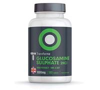 Glucosamine Sulphate 1000mg 180 Tablets, 2KCl, Vegetarian, Vegan, 6 Month Supply, UK Made, by Transforme