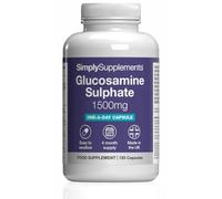 Glucosamine Sulphate 1500mg | Supports Natural Glucosamine Levels | High-Strength 2KCl Formula | One-a-Day Convenience | 120 Capsules = 4 Months' Supply | GMP-Certified & UK-Made