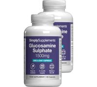 Glucosamine Sulphate 1500mg | Supports Natural Glucosamine Levels | High-Strength 2KCl Formula | One-a-Day Convenience | 240 Capsules = 8 Months' Supply | GMP-Certified & UK-Made