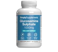 Glucosamine Sulphate 2KCl 1000mg | Designed for Active Lifestyles | 180 Capsules = 6 Months’ Supply | Convenient One-a-Day Formula | GMP-Certified & UK-Made