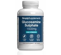 Glucosamine Sulphate 2KCL 1500mg | Supports Active Lifestyles | Marine Sourced | 180 Tablets = 6 Months' Supply | Manufactured in The UK in Accordance with GMP Standards