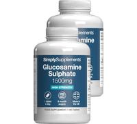 Glucosamine Sulphate 2KCL 1500mg | Supports Active Lifestyles | Marine Sourced | 360 Tablets = 1 Year Supply | Manufactured in The UK in Accordance with GMP Standards