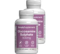 Glucosamine Sulphate 2KCl 500mg | Supports an Active Lifestyle | 360 Easy-to-Swallow Tablets = 4 Months’ Supply | Marine Sourced | Manufactured in The UK in Accordance with GMP Standards