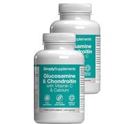 Glucosamine Sulphate & Chondroitin Complex | With Vitamin C & Calcium for Bone & Muscle Support | Supports Joint Health & Cartilage Function | 360 Capsules = 3 Months’ Supply | GMP-Certified & UK-Made