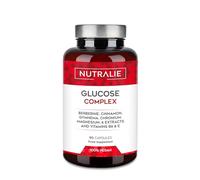 Glucose Complex 2000mg x Dose Blood Sugar Control Supplement Berberine Cinnamon Chromium Bitter Melon Gymnema Black Pepper VIT E B6 - Maintenance Normal Blood Glucose Levels - 90 Nutralie Capsules