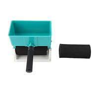 Glue Applicator Roller Manual Woodworking Gluer Portable Handheld Glue Machine with Adjustable Flow Rate for Furniture Factory Carton Factory Green Cream 3inches 6inches 180mL (6-inch Flow Control