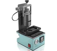 Glue Dispenser, 250W Semi Automatic Hot Melt Adhesive Machine with Positioning Mold and Foot Switch, Thermostat and Barometer for Various Glues