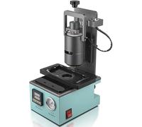 Glue Dispenser - Semi Automatic Hot Melt Adhesive Machine with Positioning Mold and Foot Switch, Thermostat and Barometer for Various Glues, Suitable for 10CC/30CC