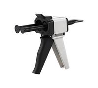 Glue Dispensing Gun, Manual Impression Mixing Dual Cartridge 2 Part Applicator Corian Adhesive Dispenser Dental Delivery AB Plastic Tubes Gun Kit Applied to 50ml 1:1/2:1 Rati