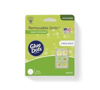 Glue Dots 0.5-Inch Removable Glue Dots Sheets, Pack of 600, Clear