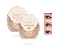 Glue-Free Invisible Double Eyelid Sticker, Waterproof Invisible Double Eyelid Tape, Invisible Eye-Lifting by Sticked for Hooded Lids, Droopy Eyes (2 Pcs S Double Moon)