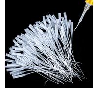 Glue Micro-Tips Plastic Glue Bottle Tips Glue Extender Precision Applicator for Crafting, Lab Dispensing, Adhesive Dispensers (200 Pcs)