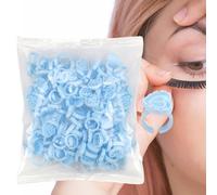 Glue Rings - 100pcs Lash Glue Holder Cups | Adjustable Ring Pallet for Eyelash Extension Supplies, Adhesive, Pigment, Ink, Lipstick | Smart Salon Tool for Professional Lash Artists