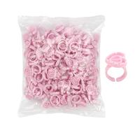 Glue Rings - 100pcs Lash Glue Holder Cups | Adjustable Ring Pallet for Eyelash Extension Supplies, Adhesive, Pigment, Ink, Lipstick | Smart Salon Tool for Professional Lash Artists