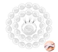 Glue Rings for Eyelash Extensions 200Pcs Volume Lashes Fan Quick Blossom Cups, Glue Holder and Lash Organizer Tool,for Eyelash Grafting