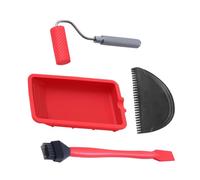 Glue Roller - Aluminum Alloy The Complete Silicone Glue Kit | Adaptability Gllue Spreader Applicator Set | Wood Spreader Kit with Silicone Comb for Woodworking Hobbyists