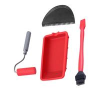 Glue Roller Applicator | Handheld Glues Rollers | Silicone Cream Brushes Tool | Reusable Tools With Brush &Spreader To Even Application, Woodworking Location Spreading Kit For Carpentry&Craft Projects