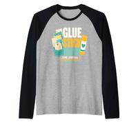 Glue Stick Ready Junk Journal Raglan Baseball Tee
