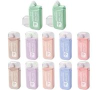 Glue tape roller (12 Pack), 6m x 6mm Double Sided Adhesive Roller Glue Roller Tape Roll for Crafts,Journaling and Scrapbooking(6 colours)