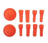 Glue Tip Mouth for Sealant Glass Glue Caulking Nozzle - Duckbill Pull Back & Straight Push Type, 6/7/8/10mm Plastic Applicator Tips with Base, for Structural Glue and Gap Filling