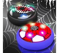 Glückpa Spider Venom Toys, Spider Hover Football with LED lights, 2 Pcs Air Power Football Set, Indoor Soccer Ball Toys Games for Kids, Gifts for Boys Girls Ages 3 4 5 6 7 8-12