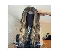 Glueless Body Wave 5x5 Silk Base Jewish Human Hair Wig Hair HD Lace Brazilian Hair Preplucked(Highlight blonde,8inch)