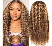 Glueless Pre Torn Pre Cut Lace Front Human Hair Wigs 4x4 180% Density Curly