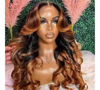 Glueless Soft 26“Long 180Density Orange Wave Lace Front Wig For Women With Babyhair Preplucked Wigs
