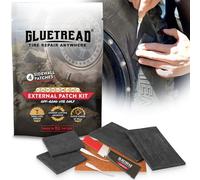 GlueTread External Patch Kit - for Tubeless Tires - No Need to Remove Tire - Kit Includes Enough Material to Patch 4 Tires - ATV Sidewall Repair Kit