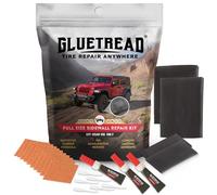 GlueTread Full-Size 4x4 Sidewall Tire Repair Kit | Sidewall Tire Patch Kit Puncture Repair Kit for Off-Road 4x4 Vehicles | Improved Rubber Formula No Accelerator Needed 10 Minutes Curing Time