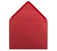 Glüxx Agent 100 DIN C6 envelopes rose red - 11.4 x 16.2 cm - 120 g/m² wet-glued envelopes without window for invitations from your Glüxx agent