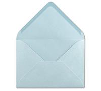 Glüxx-Agent 50 DIN C5 envelopes light blue 22.0 x 15.4 cm 110 g/m² wet-glued postal envelopes without window for Christmas greeting cards