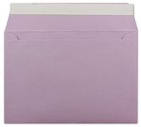 Glüxx Agent 50 ribbed envelopes DIN C6 lilac - 11.4 x 16.2 cm - 100 g/m² postal envelope without window, self-adhesive with peel-off strip - Colours-4-You