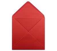 Glüxx Agent 50 square envelopes red - 15.5 x 15.5 cm - 100 g/m² wet glue pointed flap - from The series Colours-4-you - Glüxx-Agent