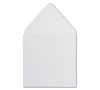 Glüxx-Agent 50 Square Envelopes White 16.0 x 16.0 cm 100 g/m² Wet Seal Postal Envelopes without window ideal for Christmas greeting cards invitations from your