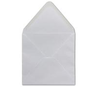 Glüxx-Agent Square Envelope, 50 Pieces, 14 x 14 cm, 90 g/m², Gummed, White, for Christmas Cards & Invitations
