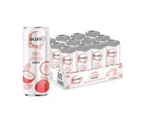 GLUG! 100% Lychee Fruit Juice, Healthy Juice Drink With No Added Sugar (12X320ML)