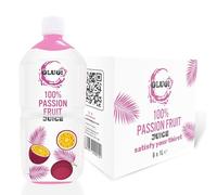 GLUG! 100% Passion Fruit Juice, Healthy Juice Drink With No Added Sugar (6X1L)