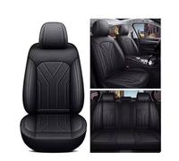 GLUNT Leather Seat Covers Full Set for Toyota bZ4X 2023, Custom Fit, Breathable, Black, 5D Foam Back Support, Car Seat Covers, Storage Bags, All Season