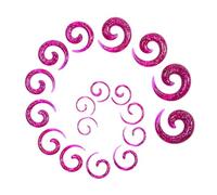 Glupez 18PCS Acrylic Septum Stretching Kit Ear stretching kit Crescent Tapers Set Ear Gauges 14G 12G 10G 8G 6G 4G 2G 0G 00G Stretcher Expander Spiral Nose Septum Rings Septum jewelry, Acrylic, no