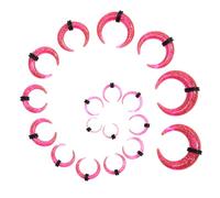 Glupez 18PCS Acrylic Septum Stretching Kit Ear stretching kit Crescent Tapers Set Ear Gauges 14G 12G 10G 8G 6G 4G 2G 0G 00G Stretcher Expander Spiral Nose Septum Rings Septum jewelry, Acrylic, no