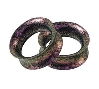 Glupez 2PCS 4G-1” Soft Hard Natural Silicone Ear Gauges Double Flare Tunnels Thin Flexible Flesh Earrings Ear Expander Ear Stretcher Kit Hollow Colorful Body Piercing Jewelry, 12MM, Silicone, no